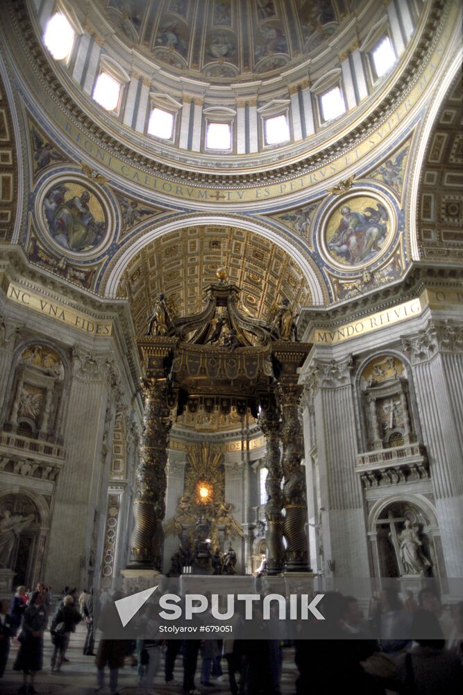 Inside St. Peter's cathedral