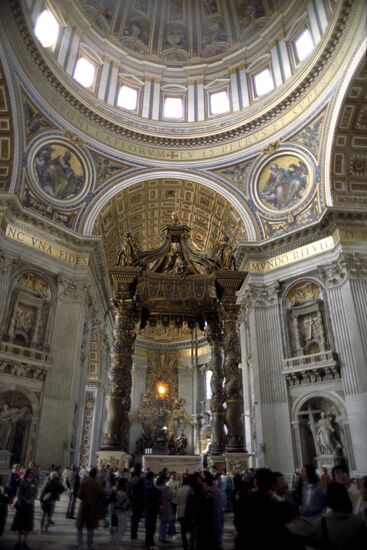 Inside St. Peter's cathedral
