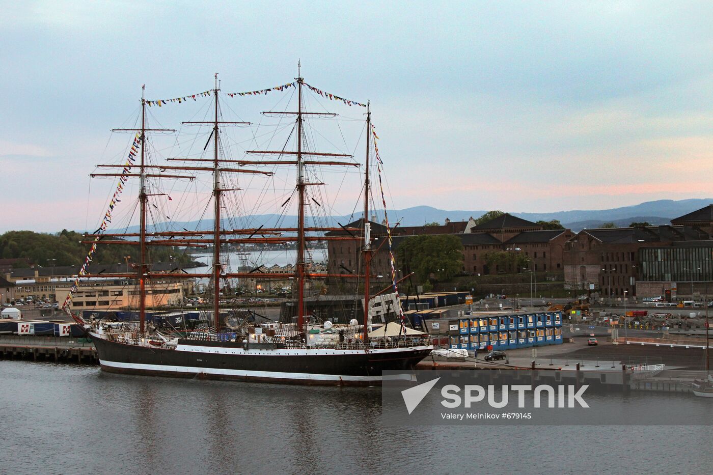 Russian tall ship "Sedov" in Oslo port