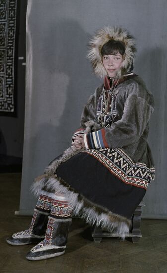 Girl in Nenets national outerwear