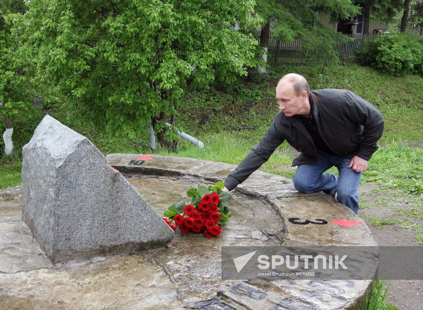 Vladimir Putin in Nevskaya Dubrovka