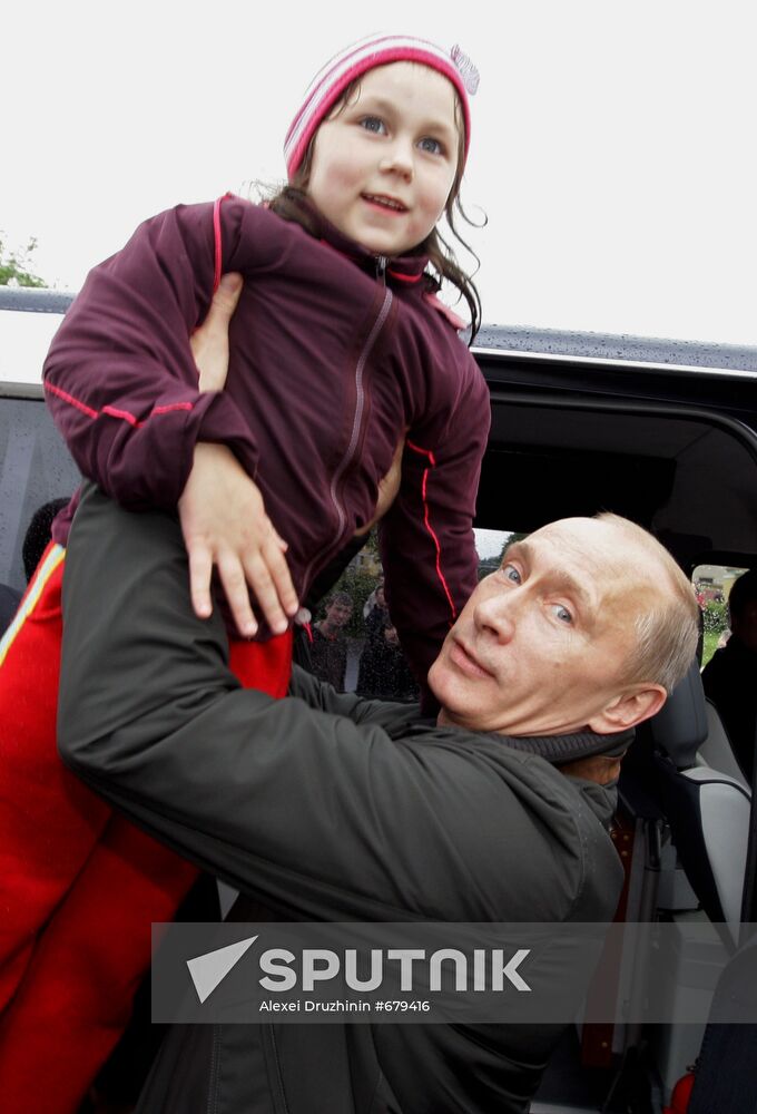 Vladimir Putin in Nevskaya Dubrovka