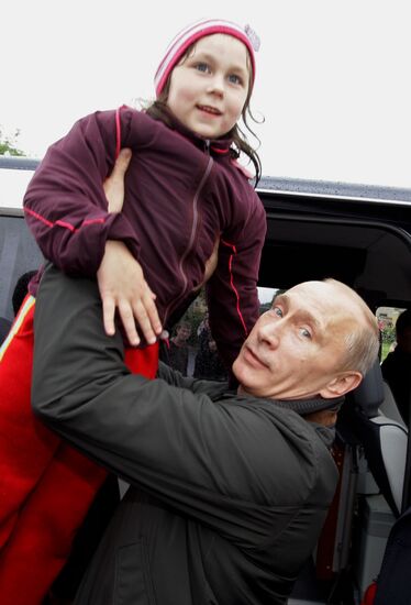 Vladimir Putin in Nevskaya Dubrovka