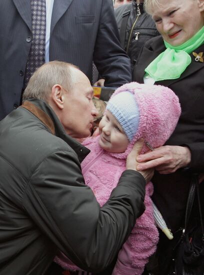 Vladimir Putin in Nevskaya Dubrovka
