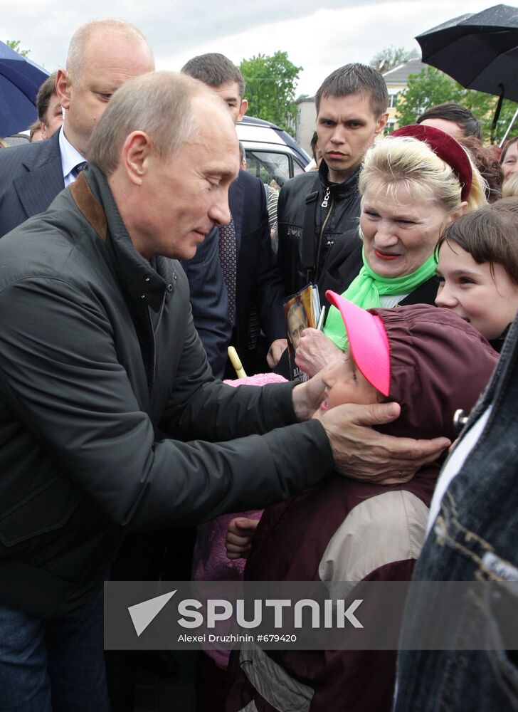 Vladimir Putin in Nevskaya Dubrovka