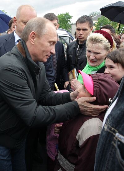 Vladimir Putin in Nevskaya Dubrovka