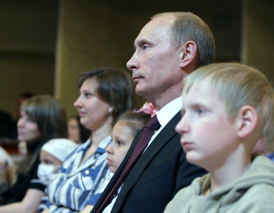 Vladimir Putin at "Little Prince" charity event