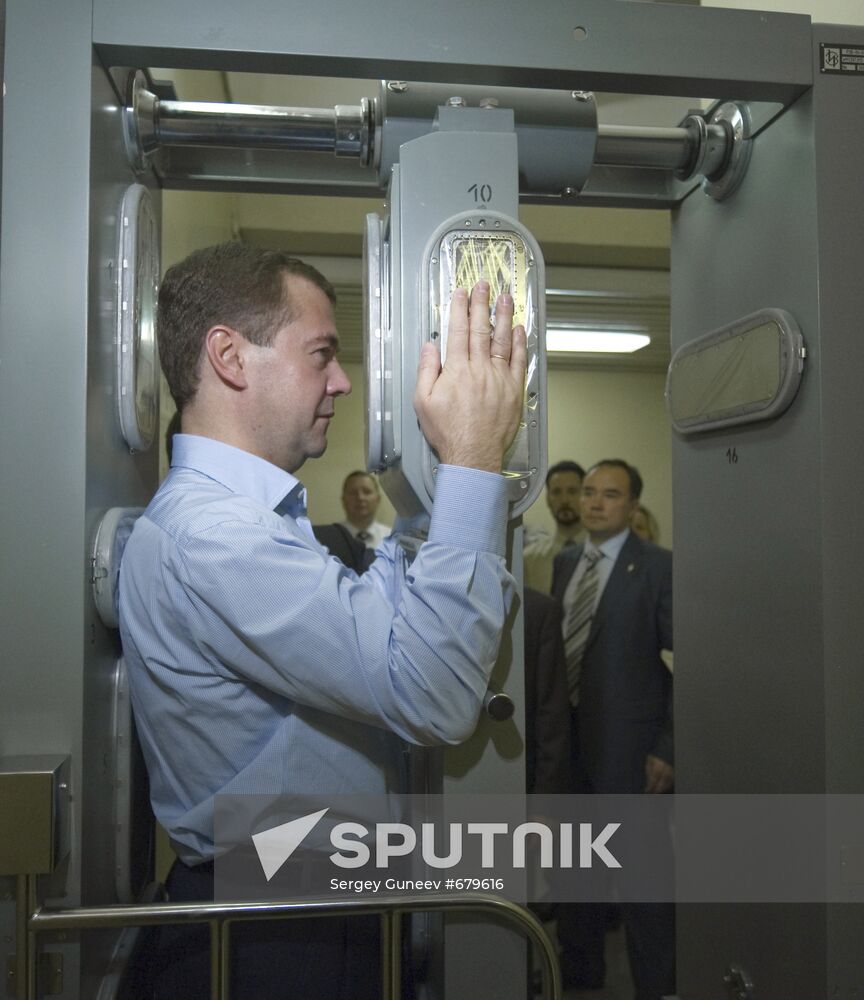 President Medvedev attends Leningrad Nuclear Power Plant