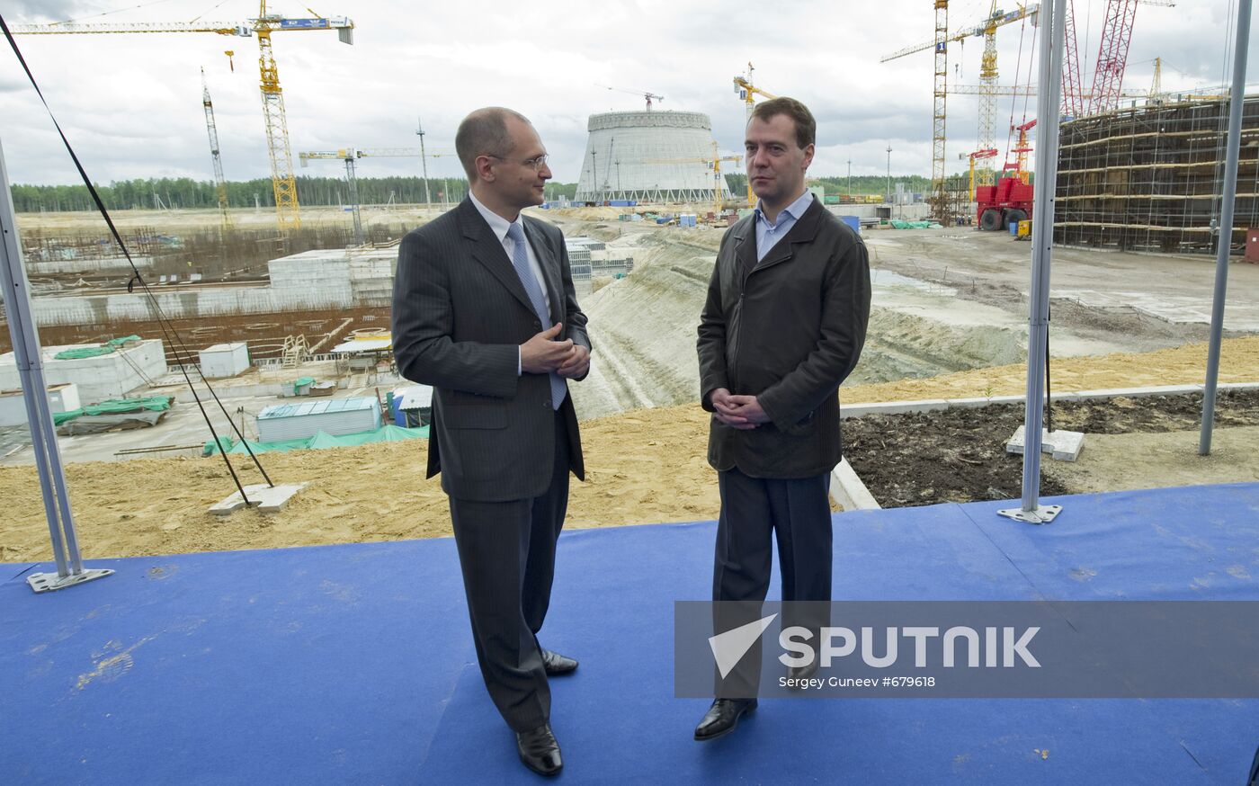 President Medvedev attends Leningrad Nuclear Power Plant