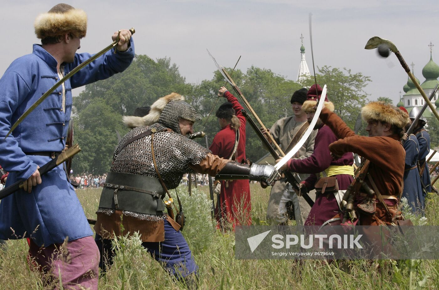 Re-enactment of Kondrat Bulavin Cossack rebellion