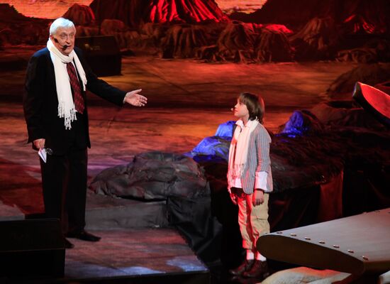 Oleg Basilashvili in scene from play The Little Prince