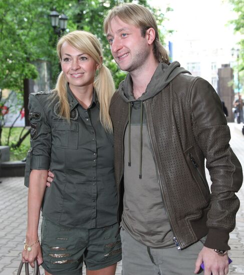 Yevgeny Plushchenko and Yana Rudkovskaya