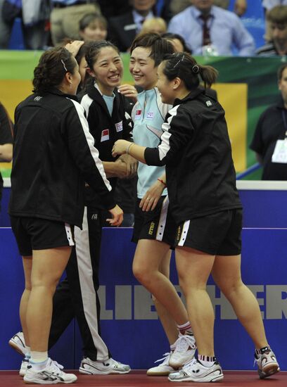 Singapore's female team becomes world ping-pong champion