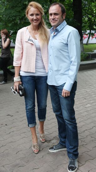 Yulia Bordovskikh with husband