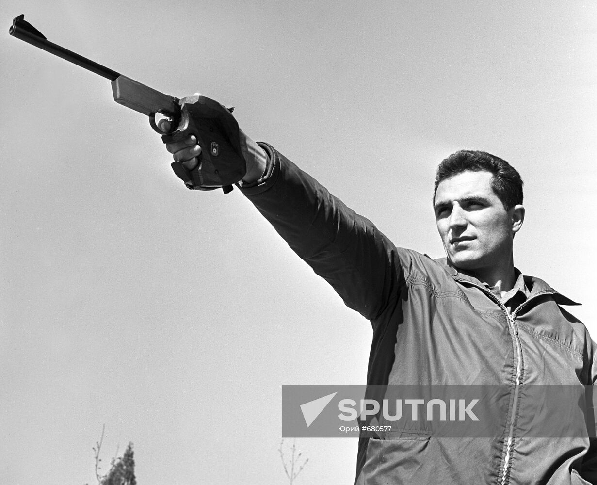 Albert Udachin, member of Olympic team (shooting)