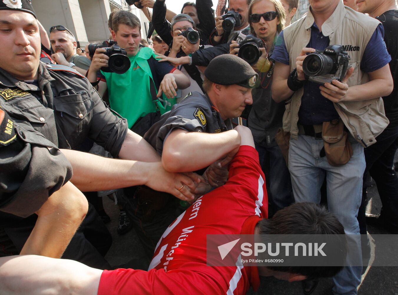 Rally in support of Article 31 of Russian Constitution