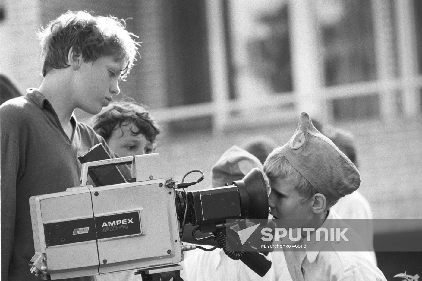 Young camera operators