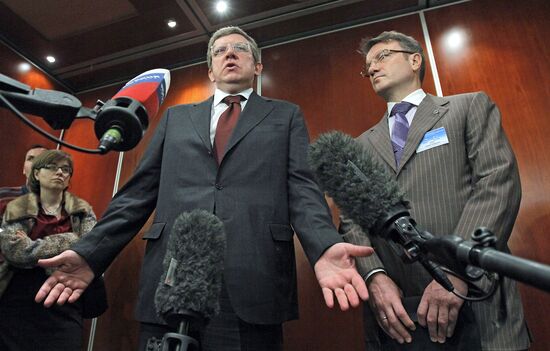 German Gref and Alexei Kudrin