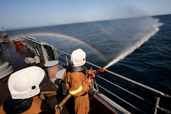 Guards' missile cruiser Varyag makes a trial sortie