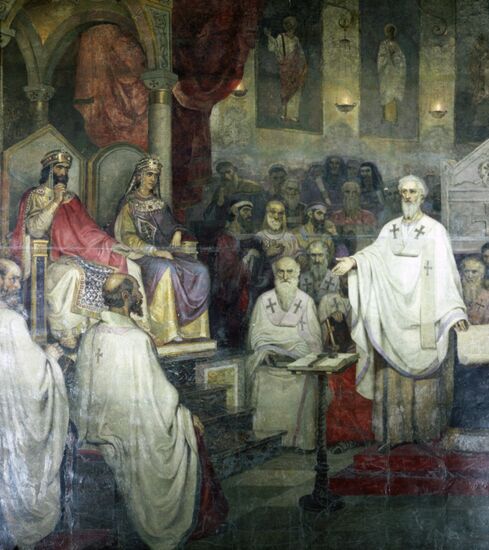 Fresco "Fourth Ecumenical Council"