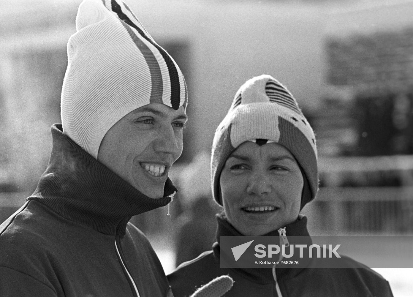 Skaters Lyudmila Titova and Tatyana Averina