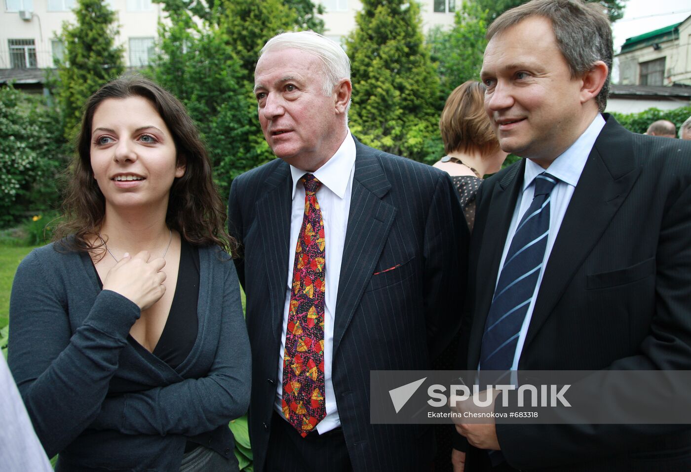 Margarita Simonyan, Boris Notkin and Sergei Plastinin