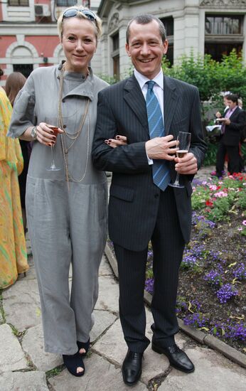 Andrei Sharonov with his wife Olga