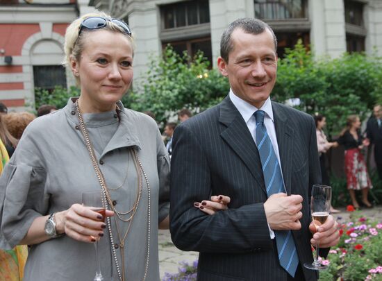 Andrei Sharonov with his wife Olga