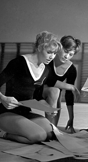 Larisa Latynina and Tatyana Palamarchuk