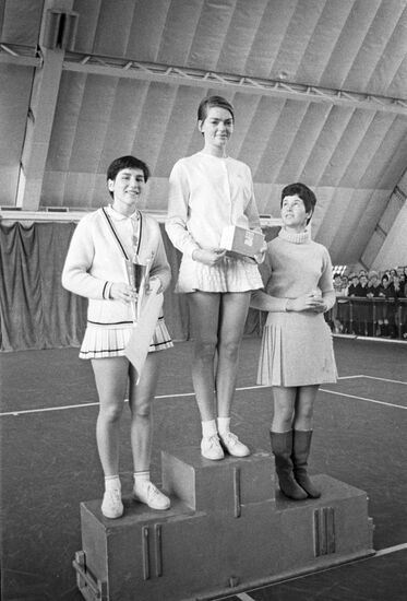 Tennis players Olga Morozova, Helga Nissen, Joyce Williams