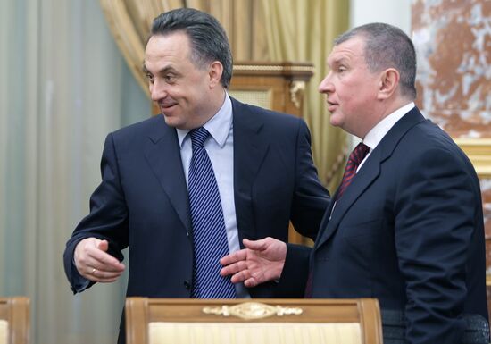 Vitaly Mutko and Igor Sechin