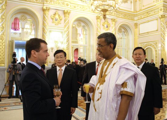 Dmitry Medvedev receives foreign ambassadors' credentials