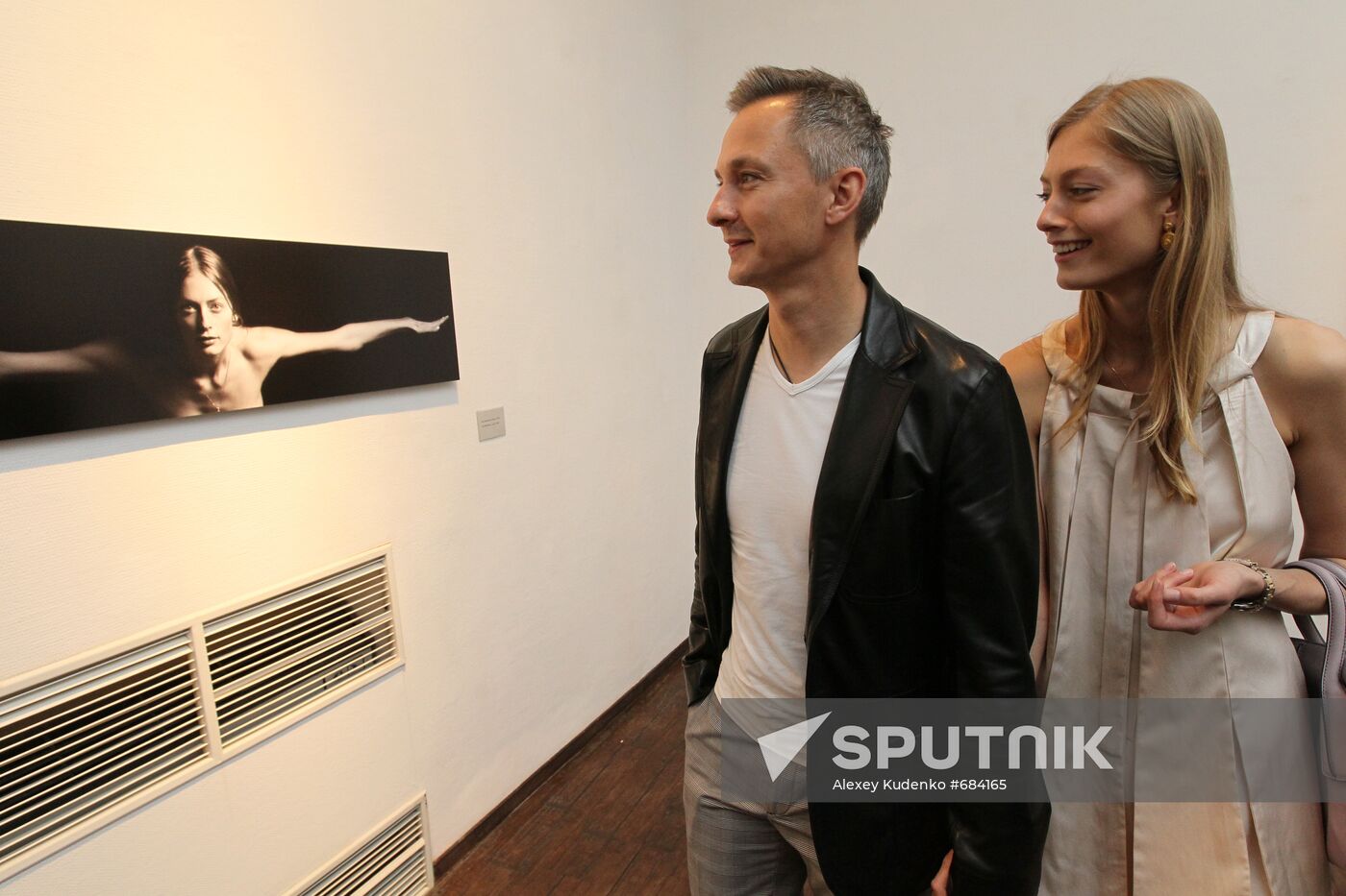 Stepan Mikhalkov with his wife, Liza