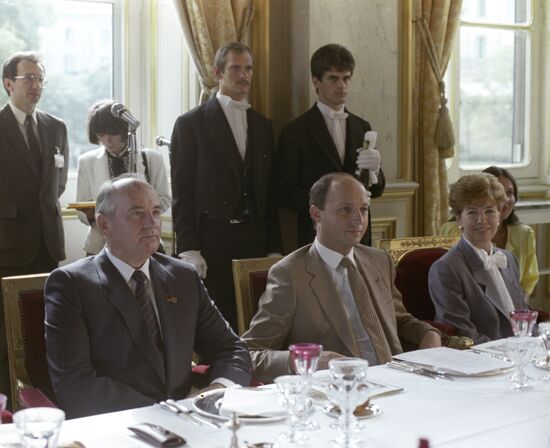 General Secretary Mikhail Gorbachev's visit to France