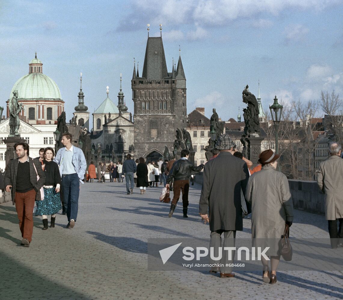 On the streets of Prague