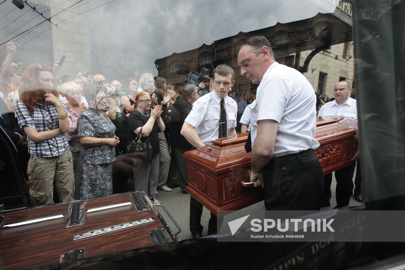 Funeral procession at Central House of Writers