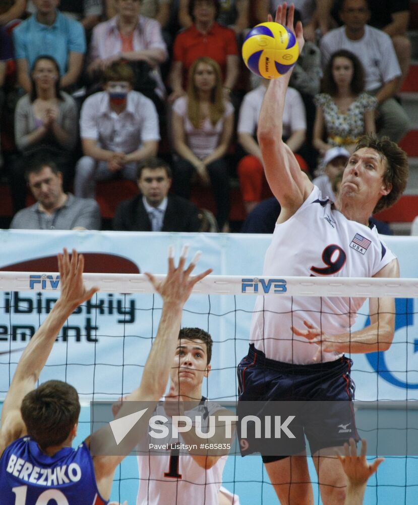 Volleyball. FIVB World League. Russia vs. USA