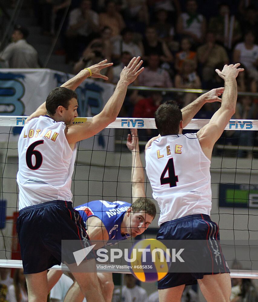 Volleyball. FIVB World League. Russia vs. USA