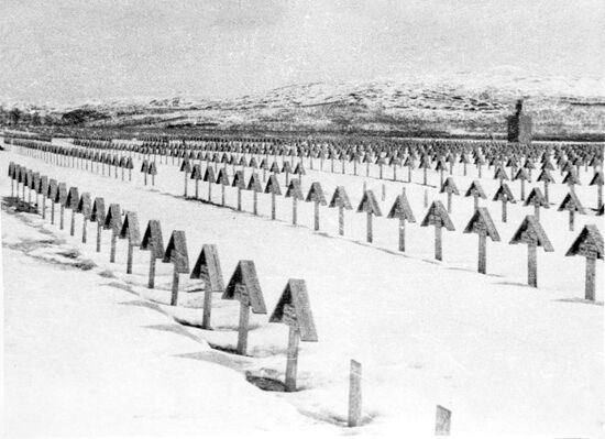 Cemetery of Nazi soldiers near Pechenega