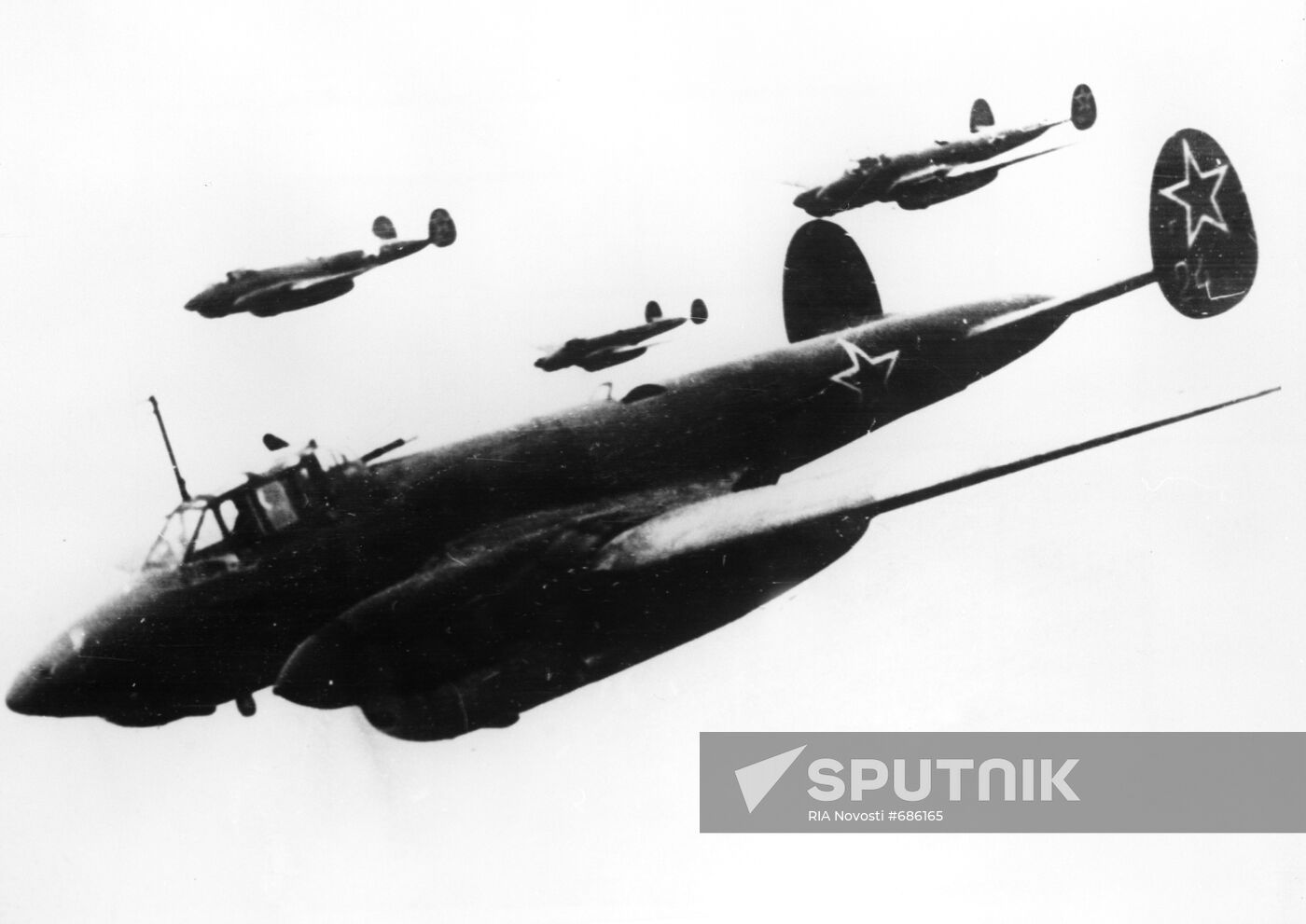 Soviet dive-bombers Petlyakov-2.