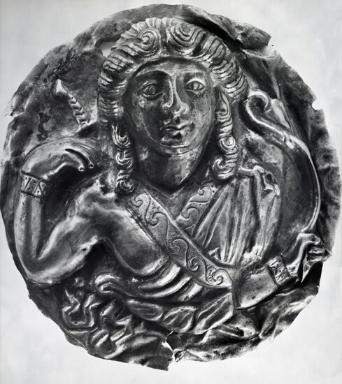 Bactrian silver medallion