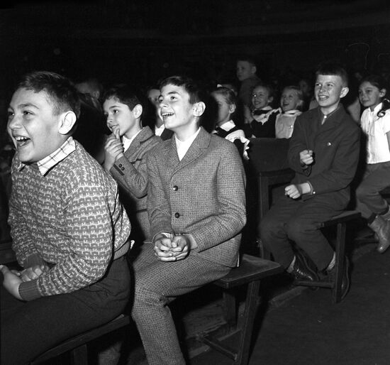 In auditorium of Central Children's Theater