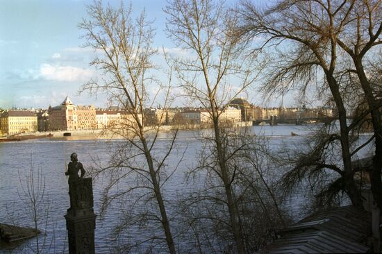 View at Prague from Charles Bridge