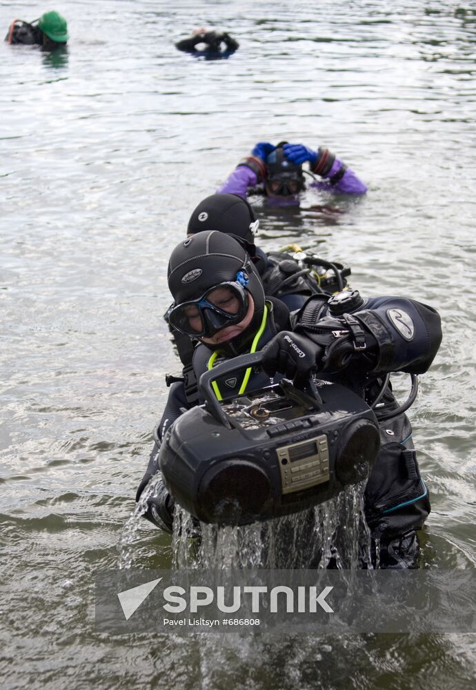 Yekaterinburg divers cleaned up reservoir near Sysert
