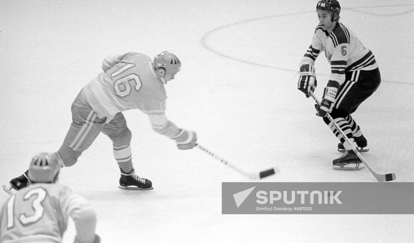 Match between USSR and Finnish national teams