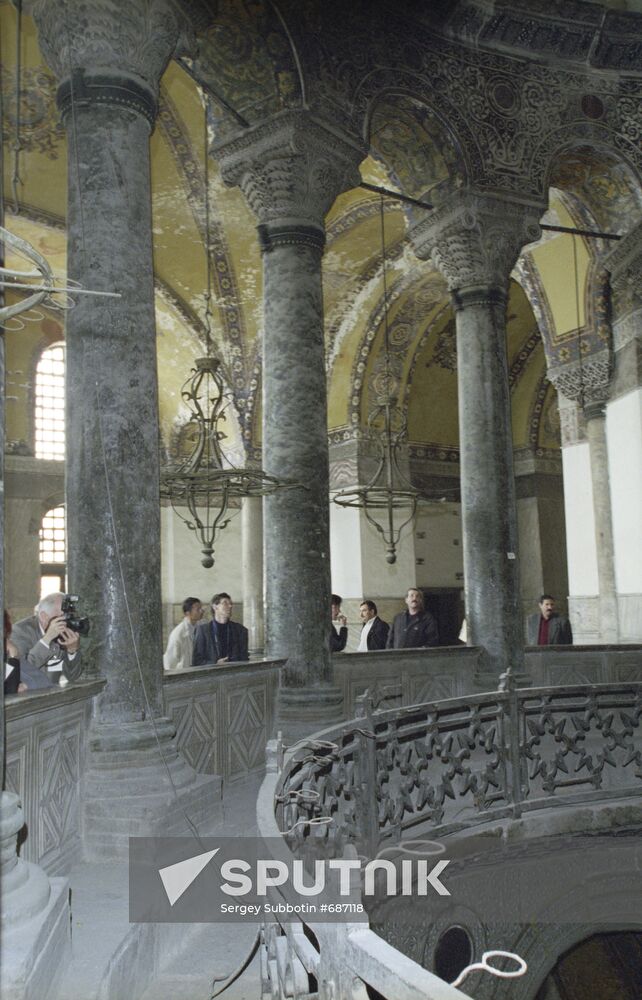 In Hagia Sophia Cathedral
