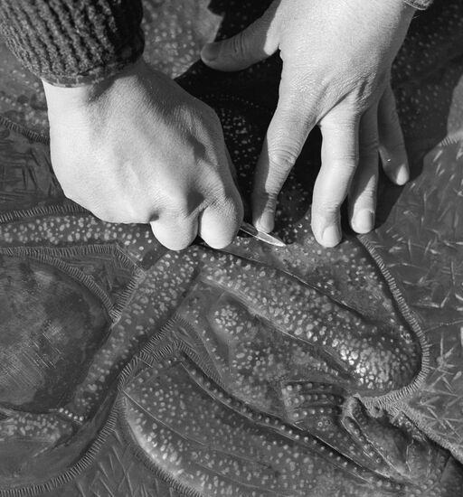 Repoussé and chasing work