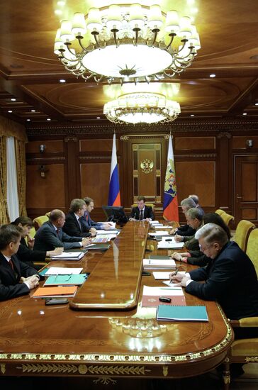 Dmitry Medvedev chairs meeting on reform of Interior Ministry