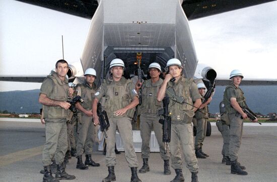 French detachment of UN peacekeeping forces