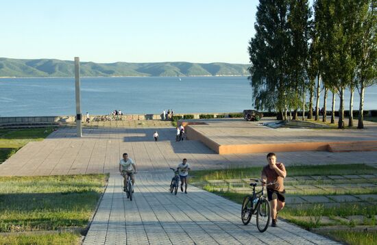 Volga River embankment in Togliatti